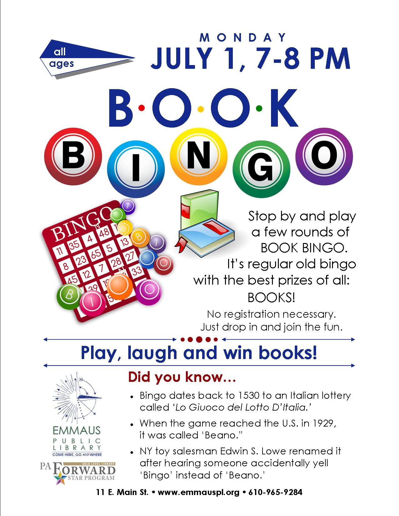 book-bingo-emmaus-public-library