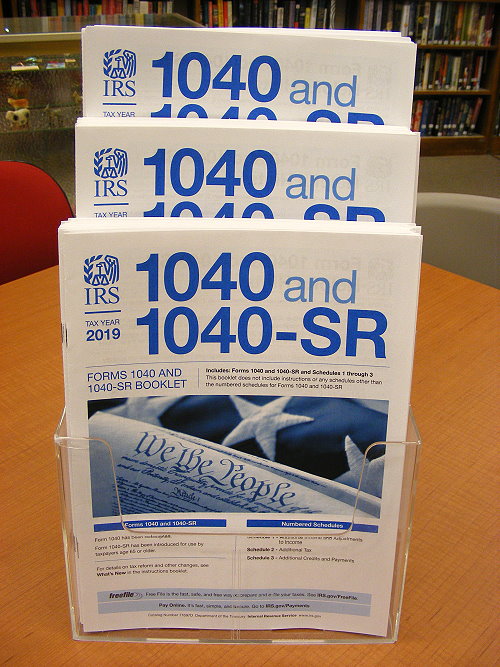 Federal tax forms 1040 & 1040SR are here! Emmaus Public Library
