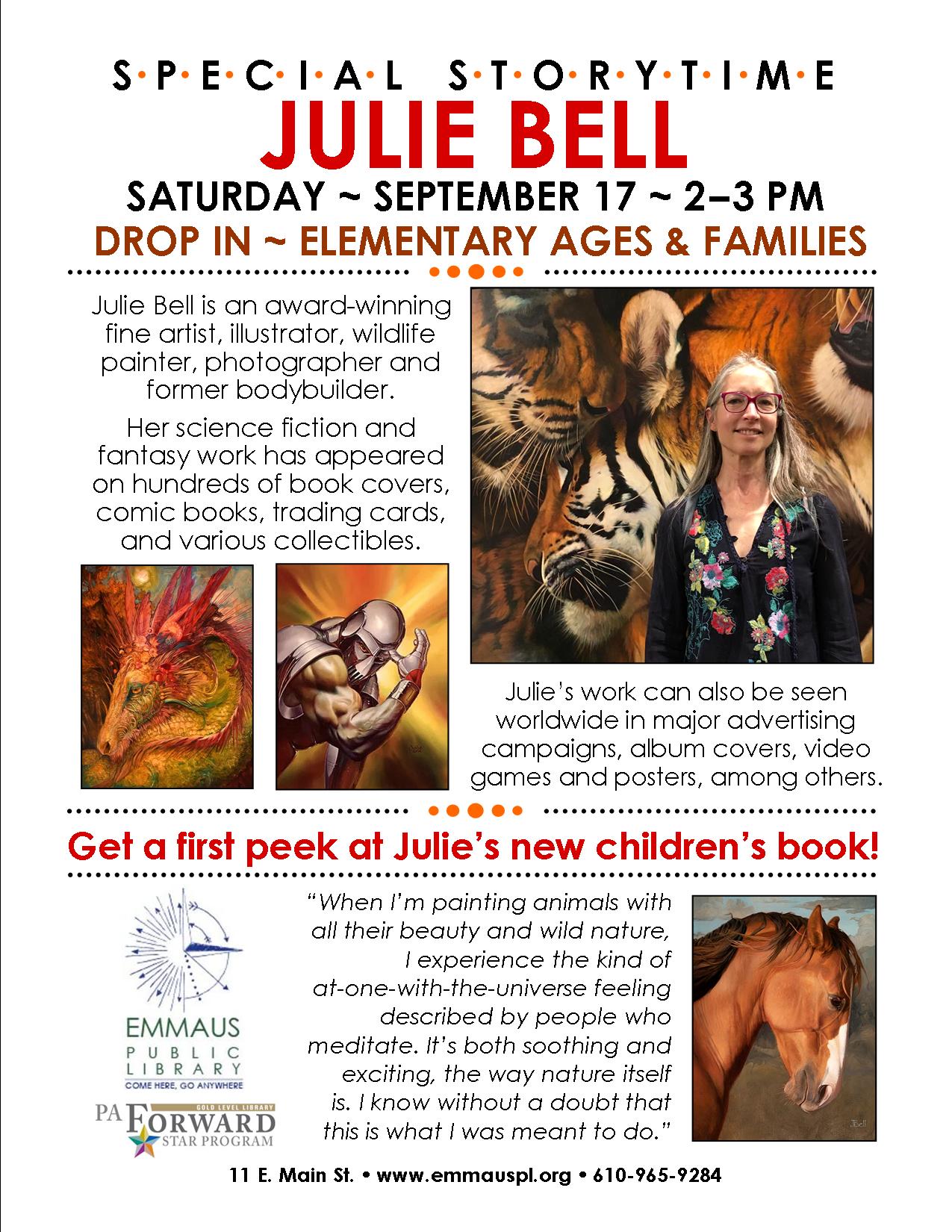 Julie Bell Special Storytime - Emmaus Public Library